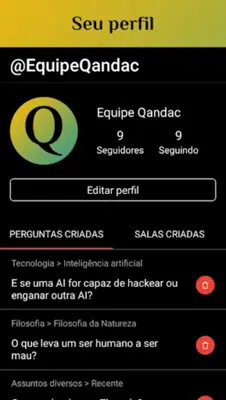 Qandac - Perguntas e Chat android App screenshot 0