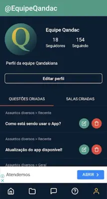 Qandac - Perguntas e Chat android App screenshot 7